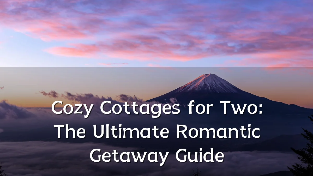 Cozy Cottages for Two: The Ultimate Romantic Getaway Guide