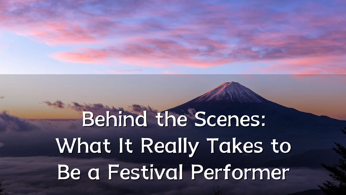 Behind the Scenes: What It Really Takes to Be a Festival Performer
