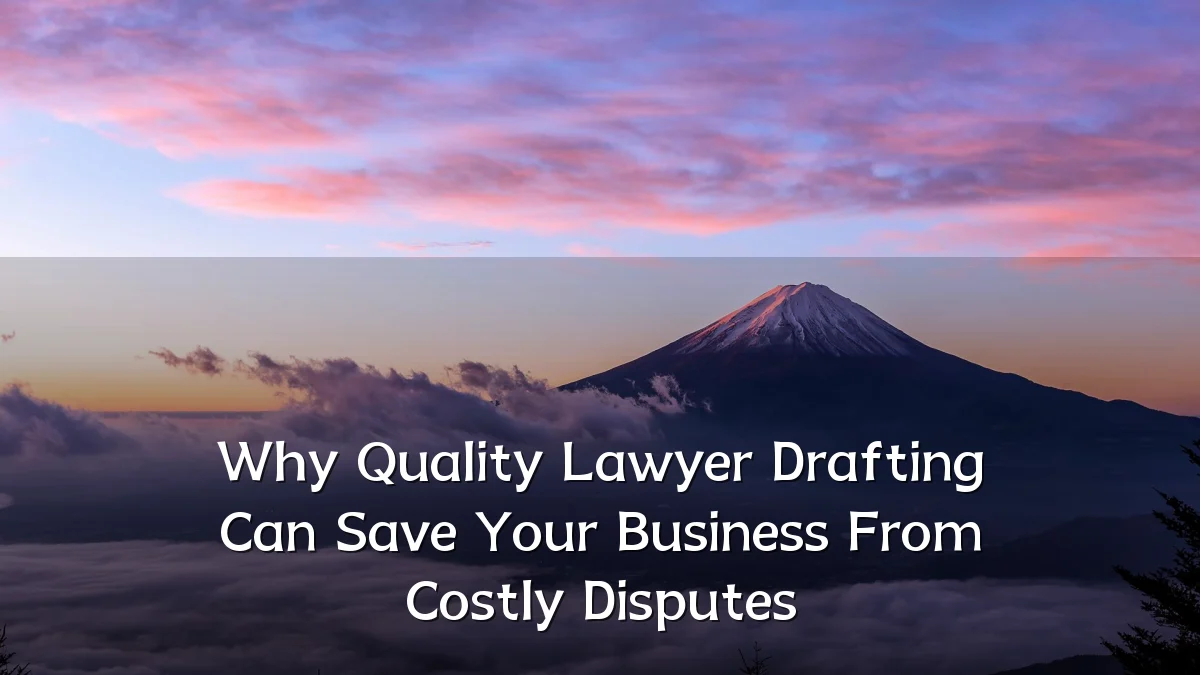 Why Quality Lawyer Drafting Can Save Your Business From Costly Disputes