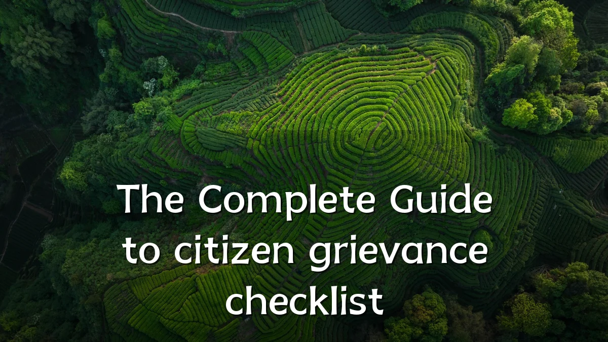 The Complete Guide to citizen grievance checklist
