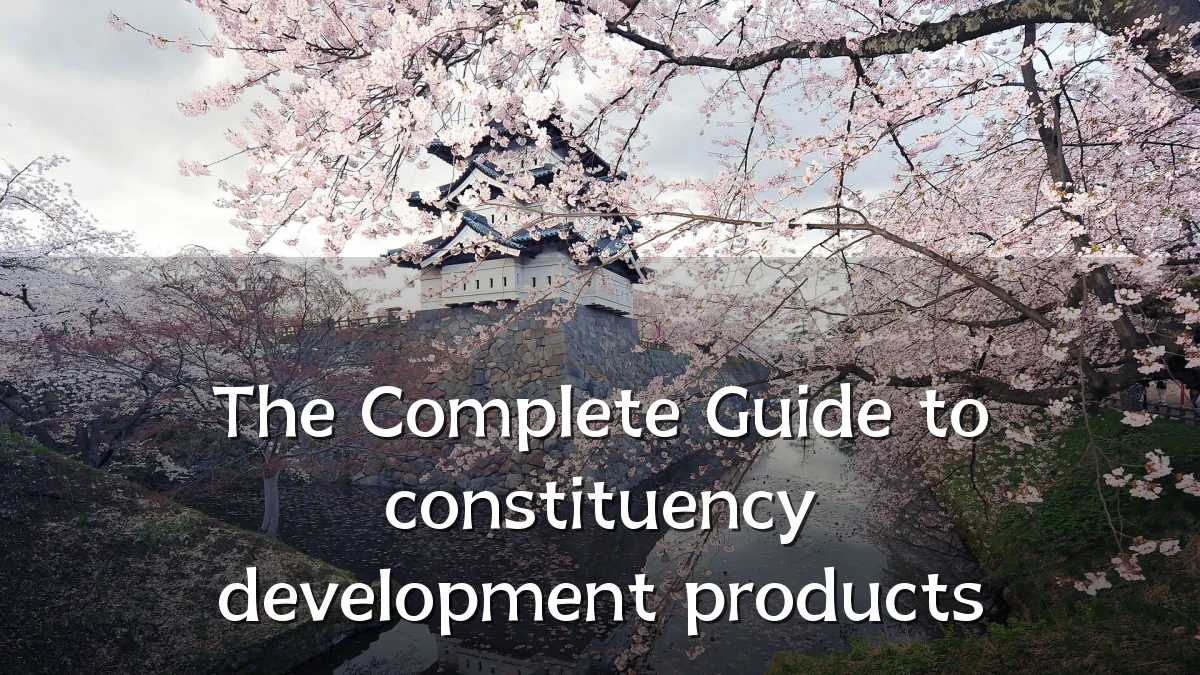 The Complete Guide to constituency development products