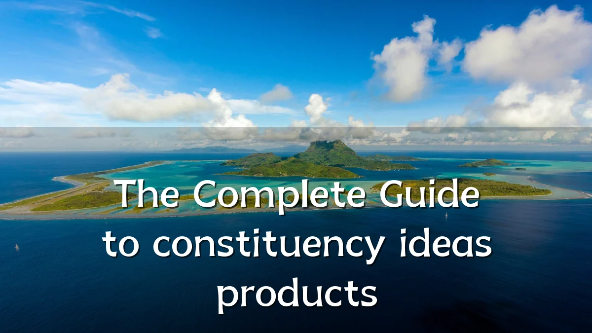 The Complete Guide to constituency ideas products