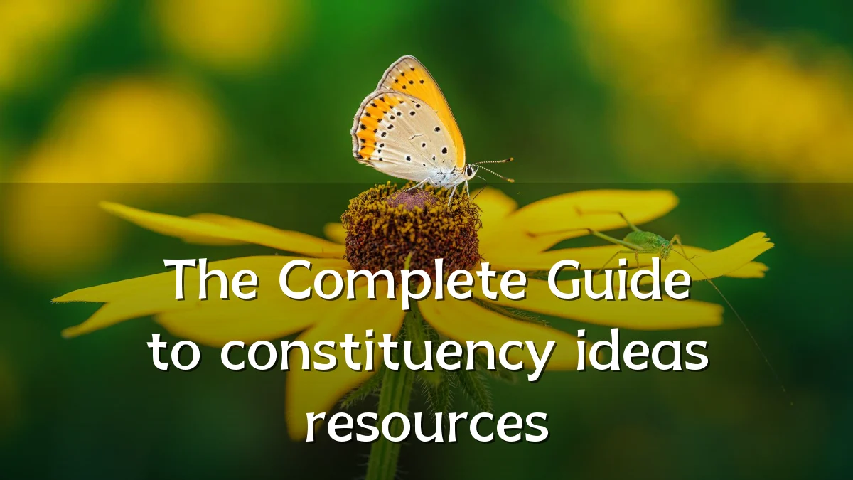 The Complete Guide to constituency ideas resources