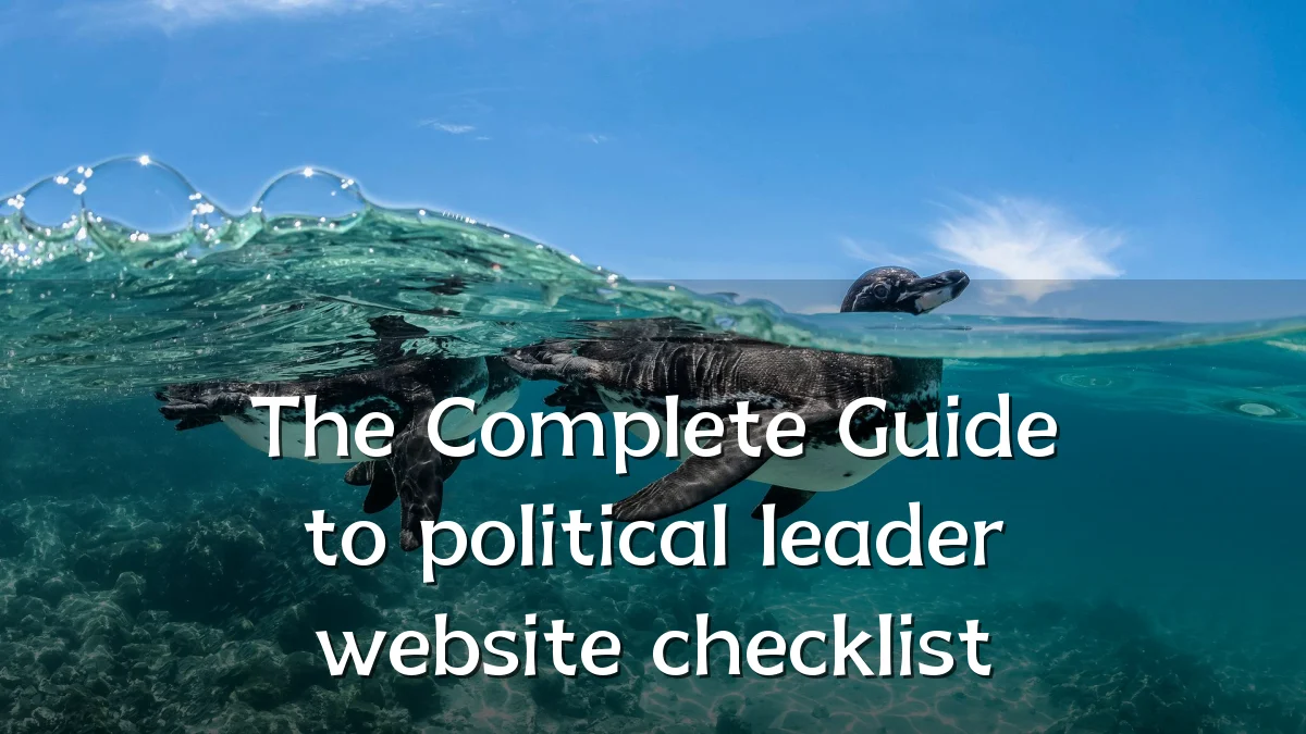 The Complete Guide to political leader website checklist