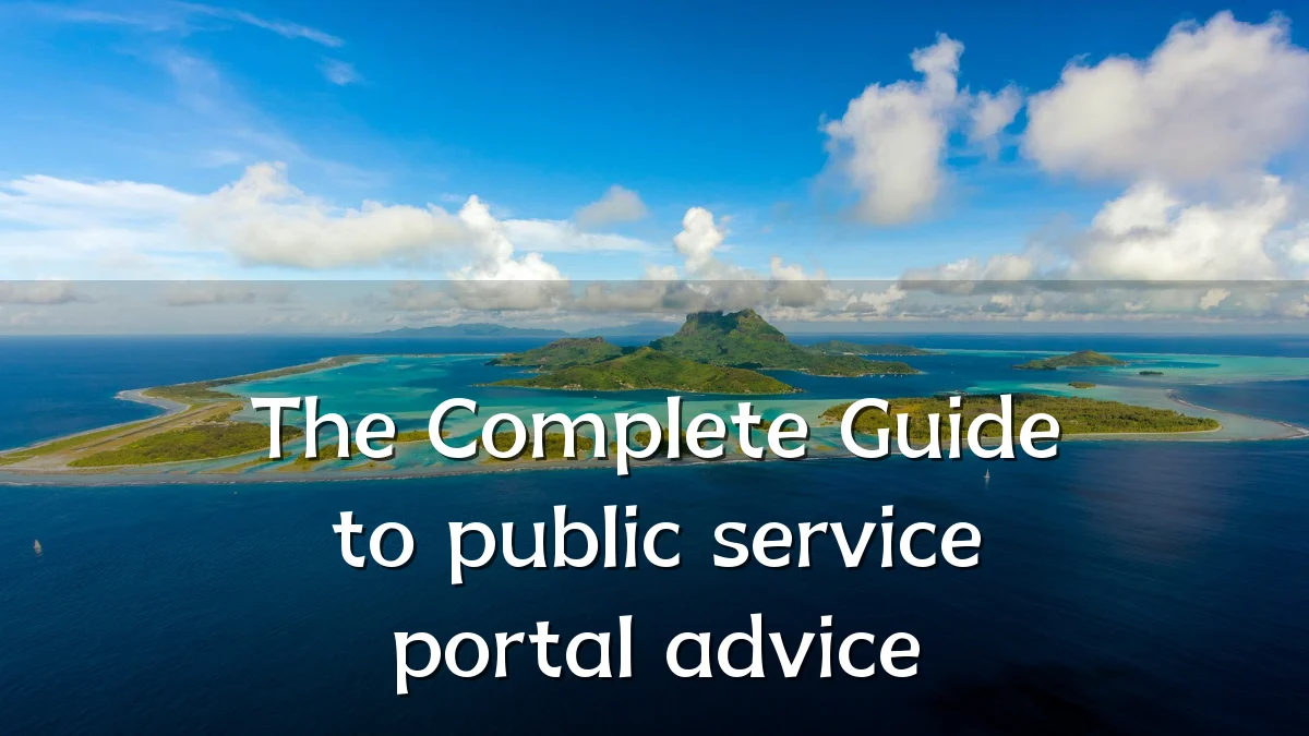 The Complete Guide to public service portal advice