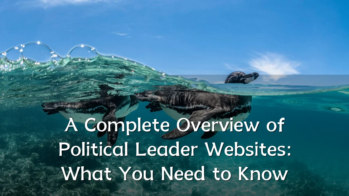 A Complete Overview of Political Leader Websites: What You Need to Know