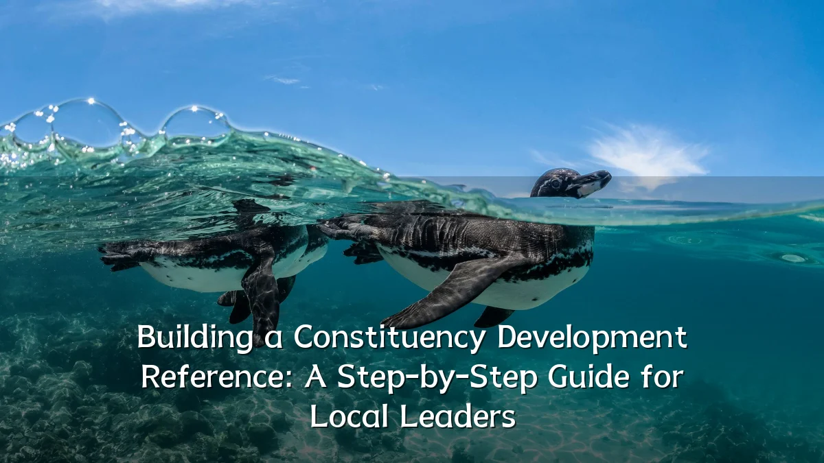 Building a Constituency Development Reference: A Step-by-Step Guide for Local Leaders