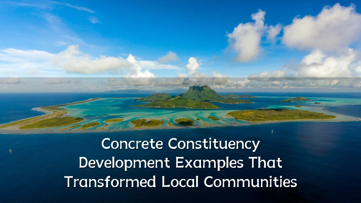Concrete Constituency Development Examples That Transformed Local Communities