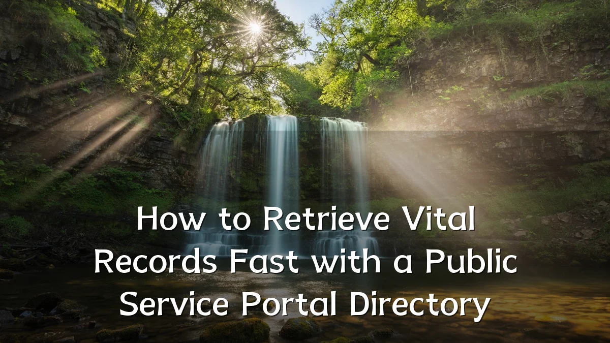 How to Retrieve Vital Records Fast with a Public Service Portal Directory