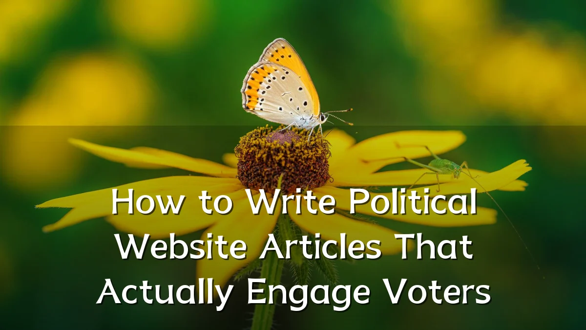 How to Write Political Website Articles That Actually Engage Voters
