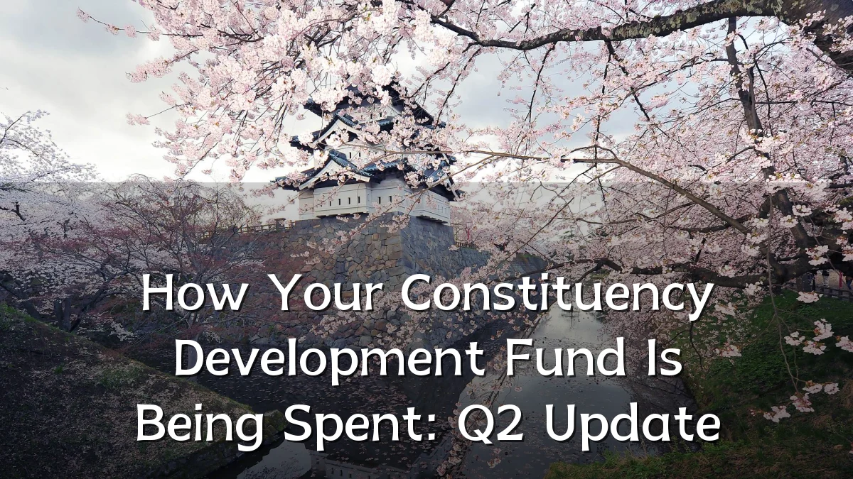 How Your Constituency Development Fund Is Being Spent: Q2 Update