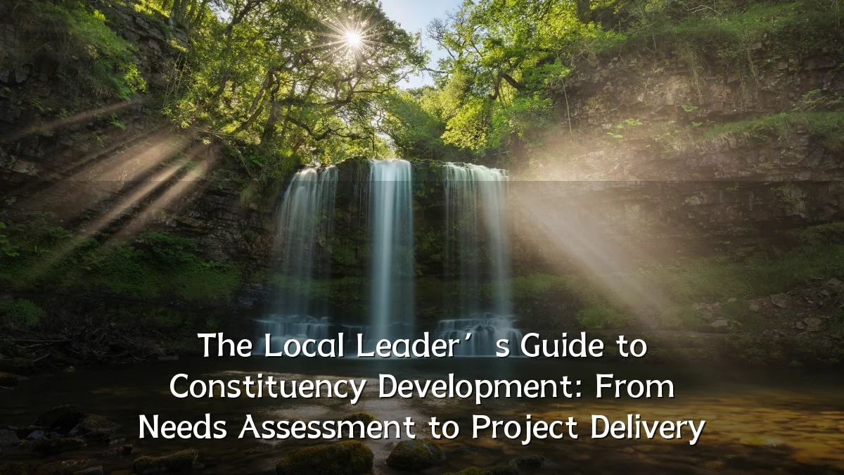 The Local Leader’s Guide to Constituency Development: From Needs Assessment to Project Delivery