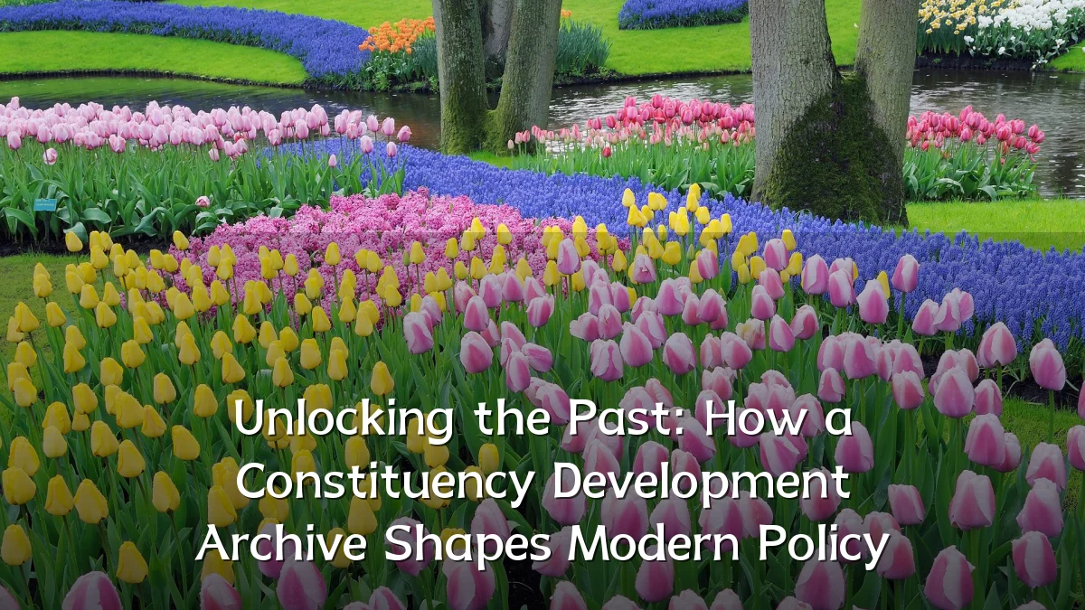 Unlocking the Past: How a Constituency Development Archive Shapes Modern Policy