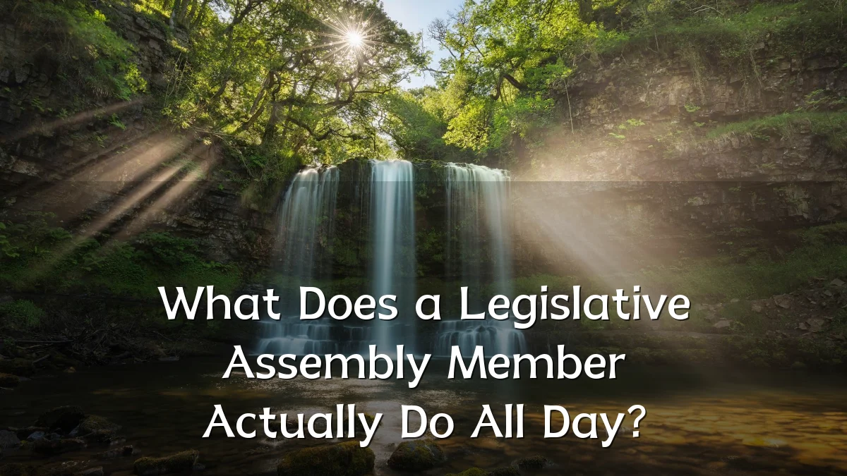 What Does a Legislative Assembly Member Actually Do All Day?