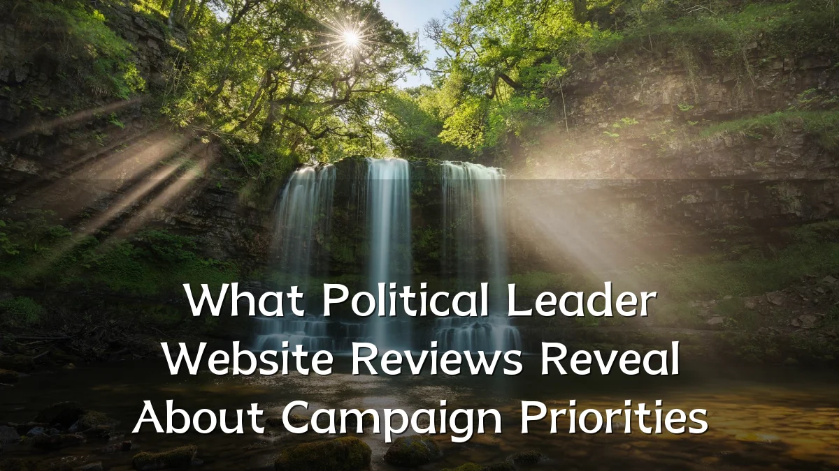 What Political Leader Website Reviews Reveal About Campaign Priorities