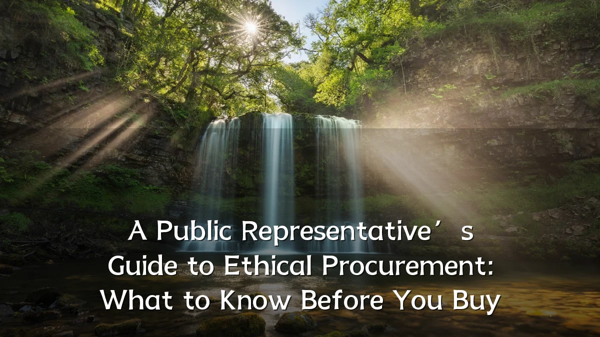 A Public Representative’s Guide to Ethical Procurement: What to Know Before You Buy