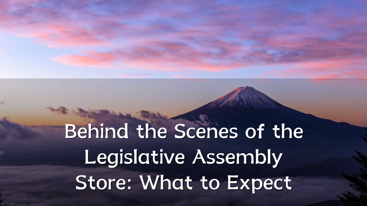 Behind the Scenes of the Legislative Assembly Store: What to Expect