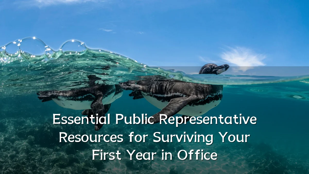 Essential Public Representative Resources for Surviving Your First Year in Office
