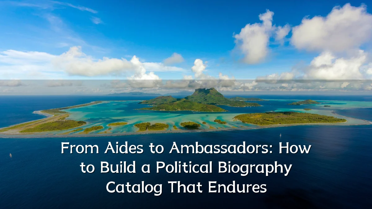 From Aides to Ambassadors: How to Build a Political Biography Catalog That Endures