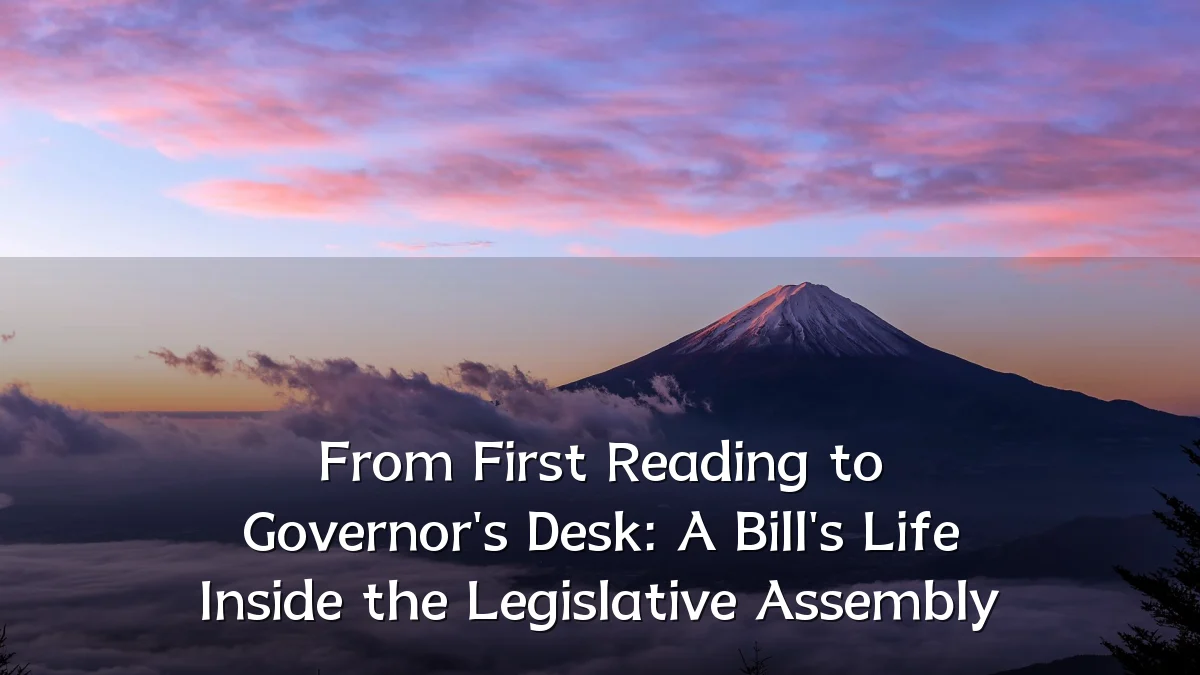 From First Reading to Governor's Desk: A Bill's Life Inside the Legislative Assembly