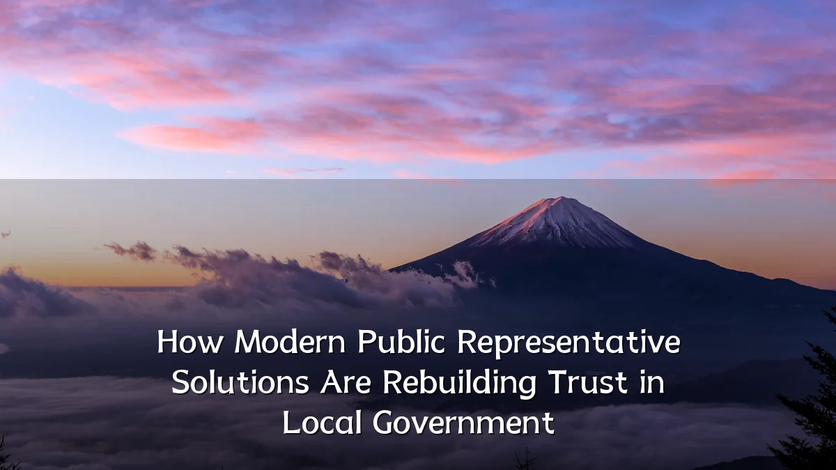 How Modern Public Representative Solutions Are Rebuilding Trust in Local Government