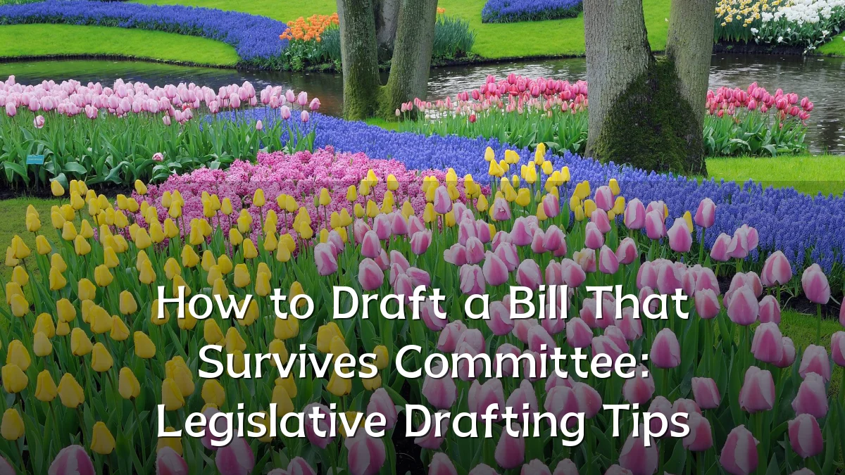 How to Draft a Bill That Survives Committee: Legislative Drafting Tips