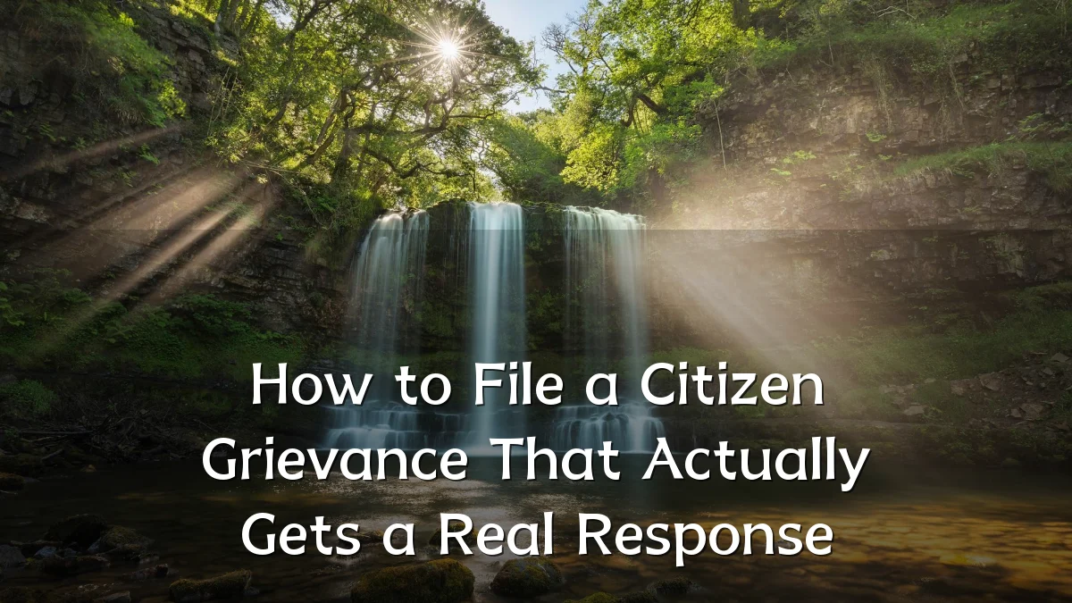 How to File a Citizen Grievance That Actually Gets a Real Response