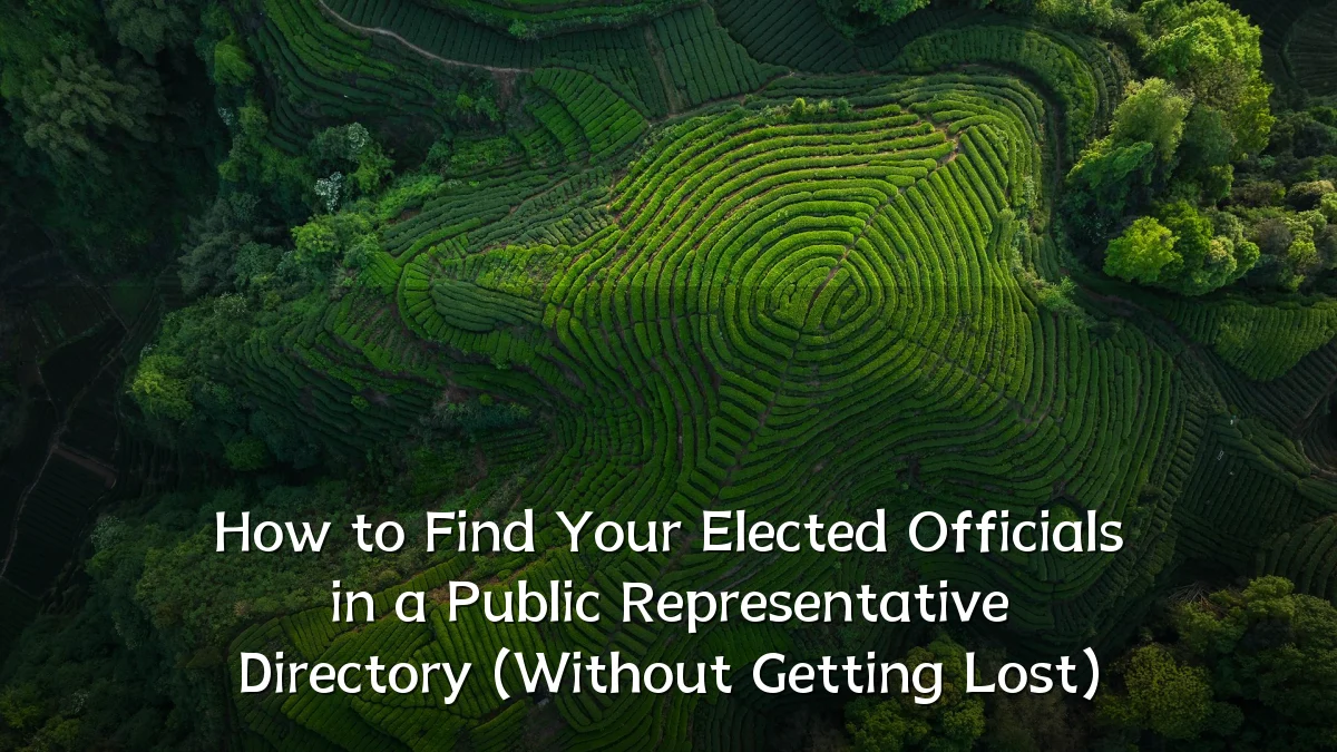 How to Find Your Elected Officials in a Public Representative Directory (Without Getting Lost)