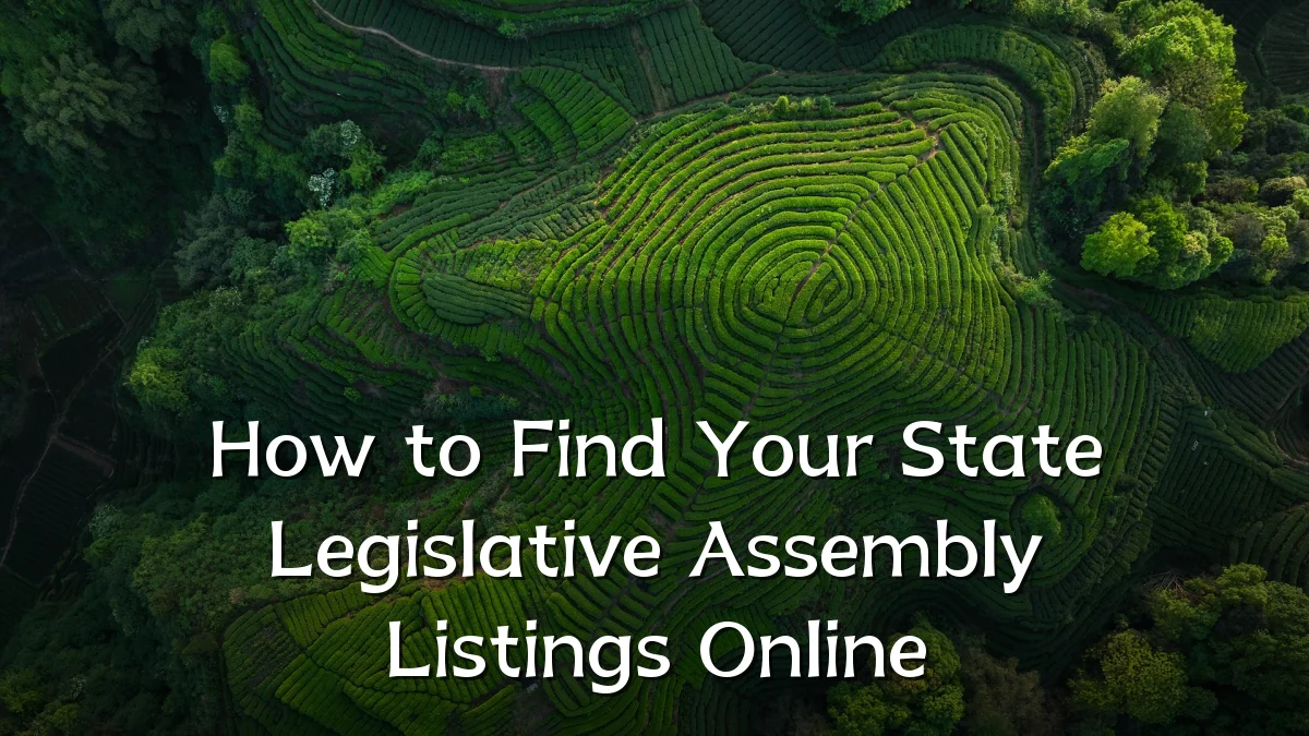 How to Find Your State Legislative Assembly Listings Online