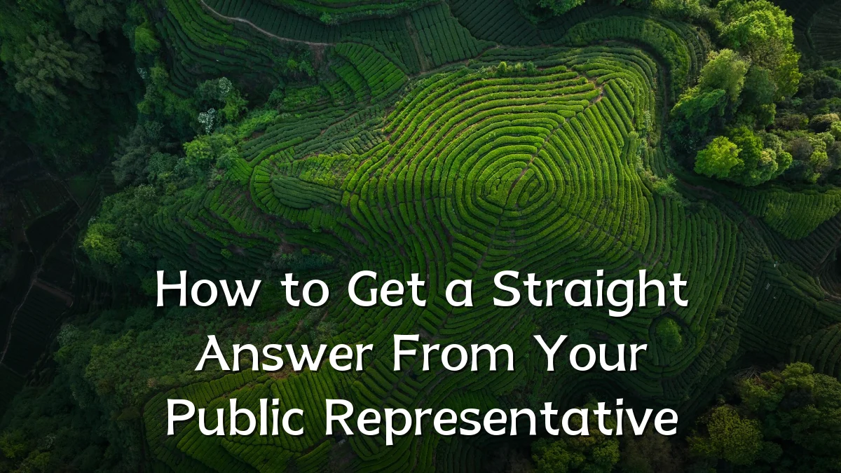 How to Get a Straight Answer From Your Public Representative