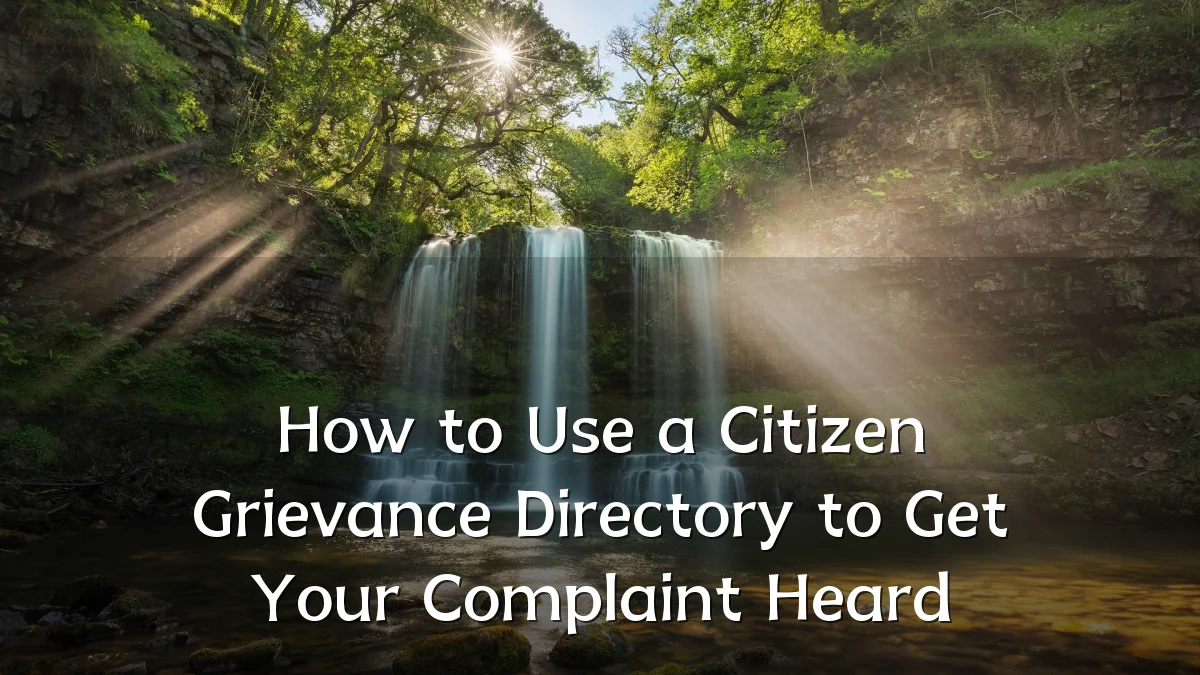 How to Use a Citizen Grievance Directory to Get Your Complaint Heard