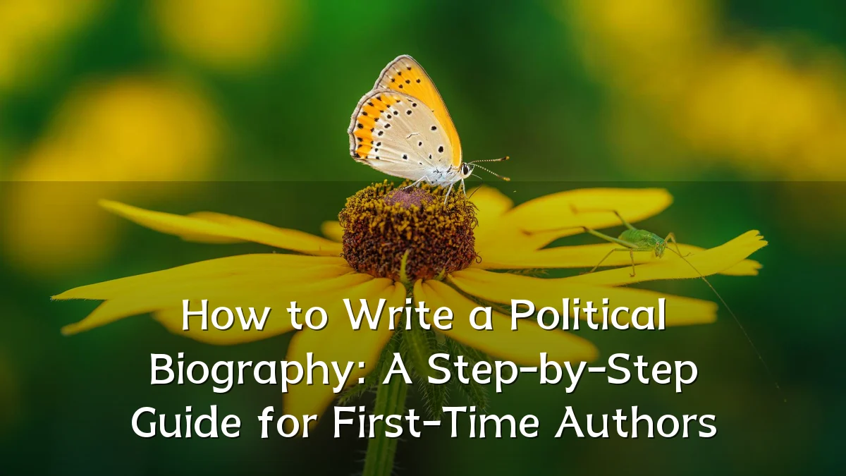 How to Write a Political Biography: A Step-by-Step Guide for First-Time Authors