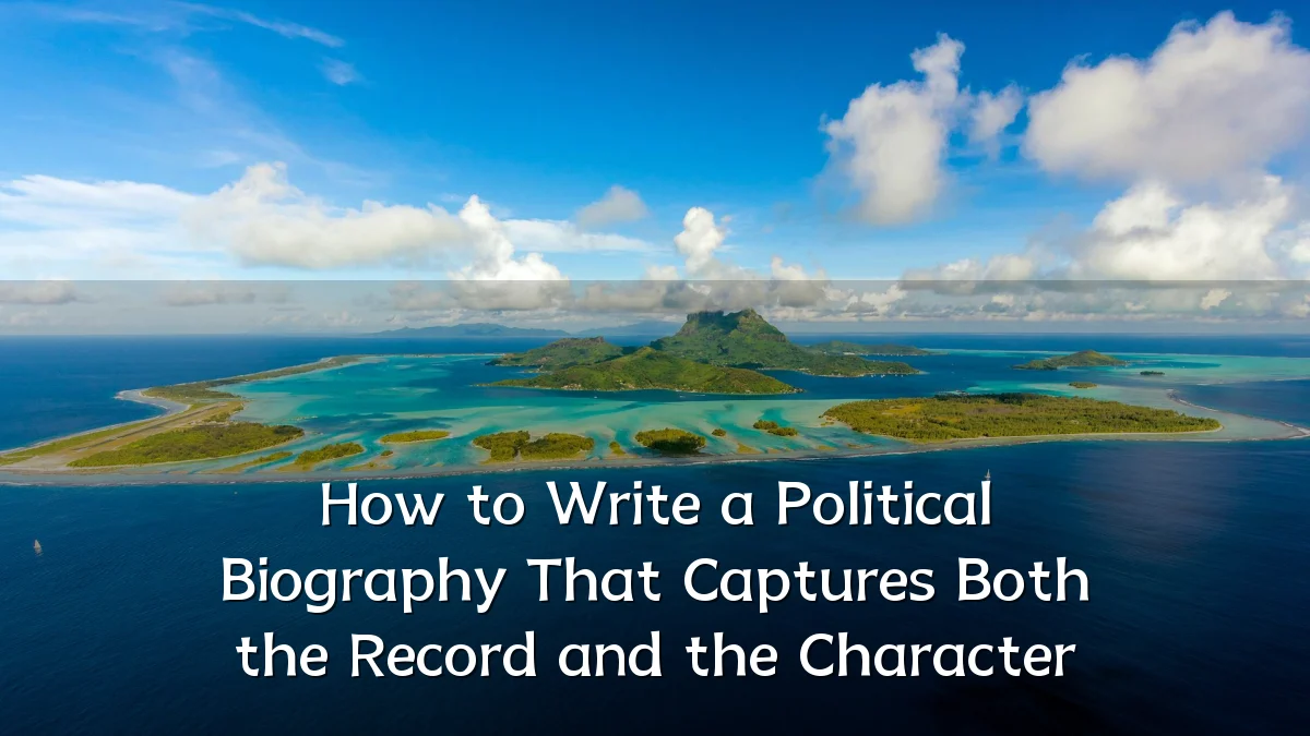 How to Write a Political Biography That Captures Both the Record and the Character