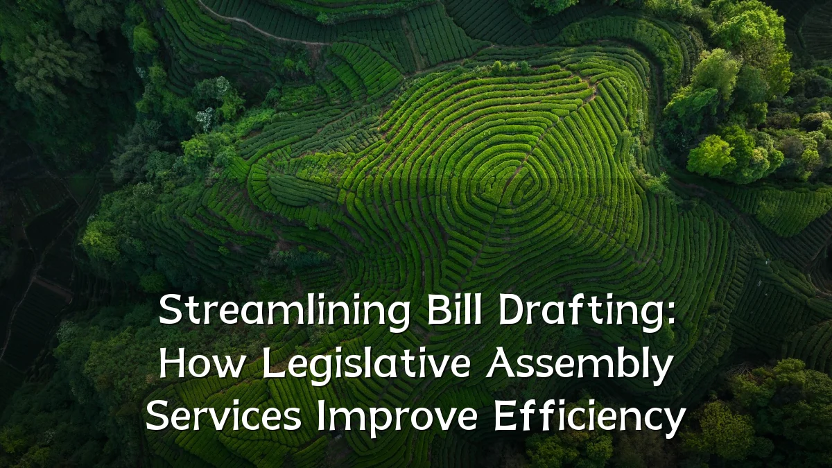 Streamlining Bill Drafting: How Legislative Assembly Services Improve Efficiency