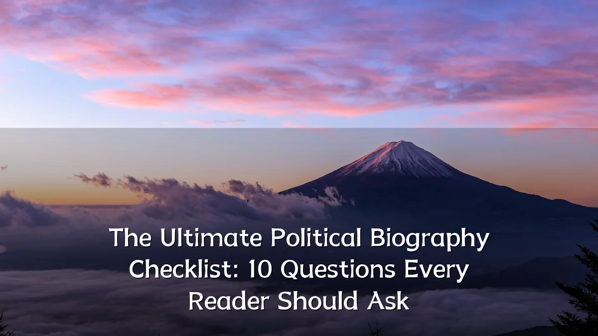 The Ultimate Political Biography Checklist: 10 Questions Every Reader Should Ask