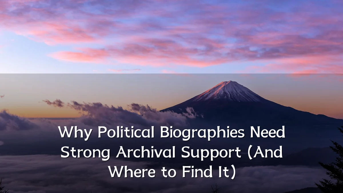 Why Political Biographies Need Strong Archival Support (And Where to Find It)